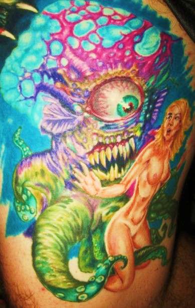 Atomic Sea Monster 1 tattoo