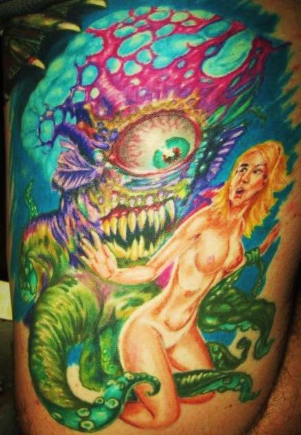 Atomic Sea Monster 2 tattoo