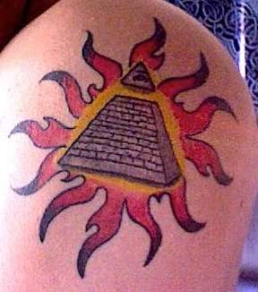 Masonic Illuminati All Seeing Eye tattoo
