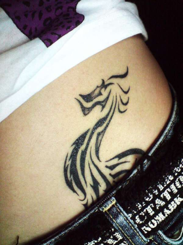 fantasy sea horse tattoo