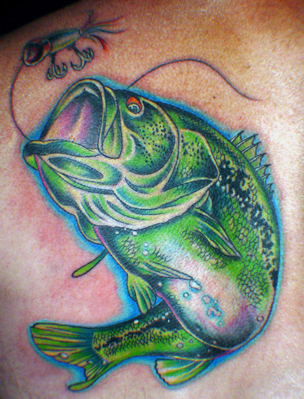 large mouth tattoo