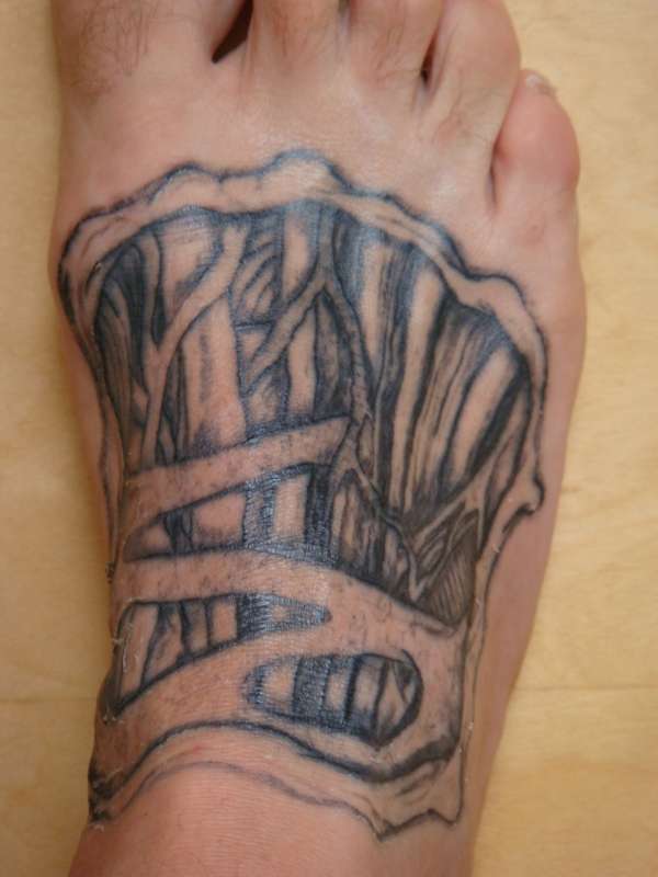 Anatomically Correct Foot Tattoo tattoo