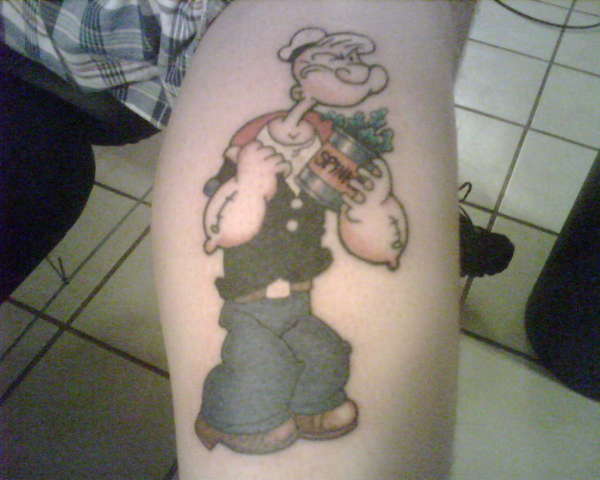 Matt's Popeye tattoo