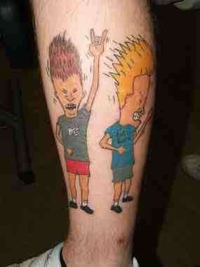 bevis and butthead tattoo