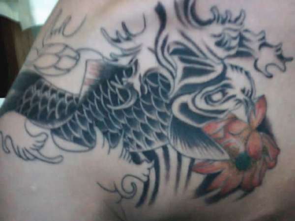 Koi On my Chest tattoo