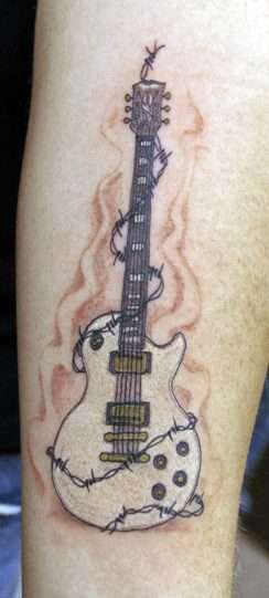 Les Paul tattoo
