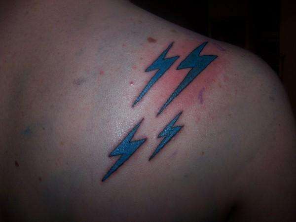 Lightning tattoo