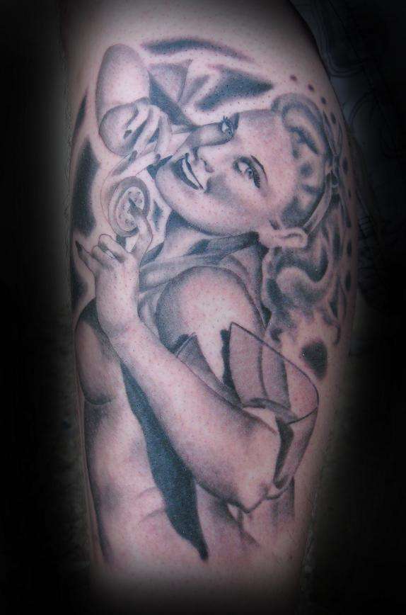Pin Up girl tattoo