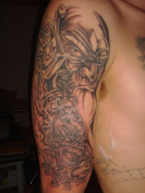 custom in progress tattoo