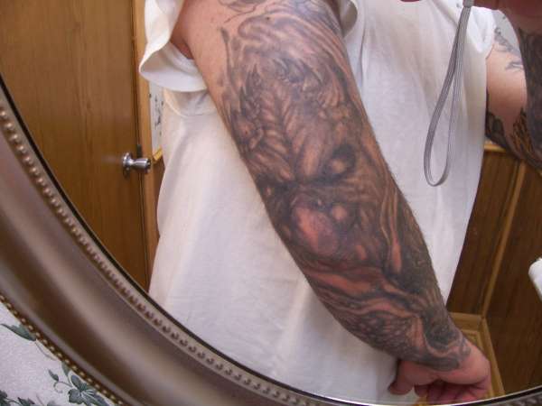 sleeve elbow tattoo