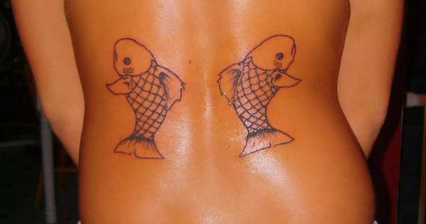 Unfinished Pisces Symbol!! tattoo