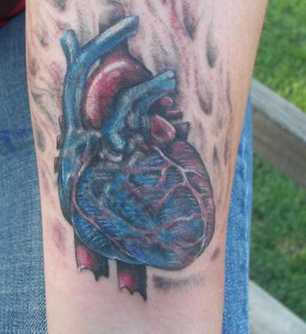 Heart on the sleeve tattoo