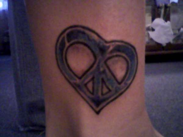 Peace and Love tattoo