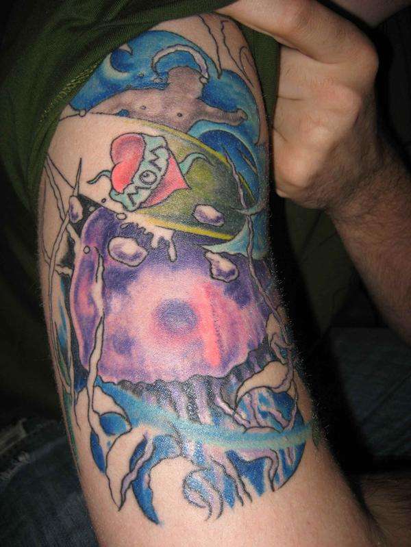 surf scene tattoo