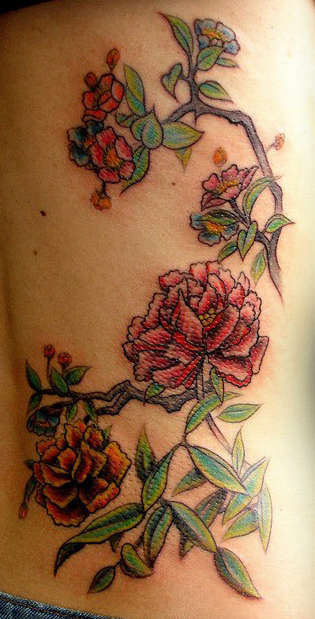 Japanese Flowers tattoo