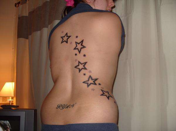 kezs back stars(finished) tattoo