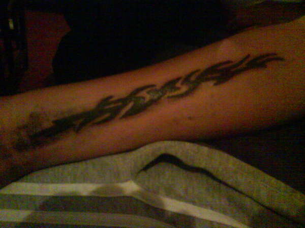 alfie finished tattoo