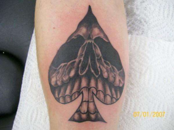 Skull/Spade Tattoo tattoo
