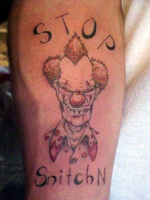 clown tattoo