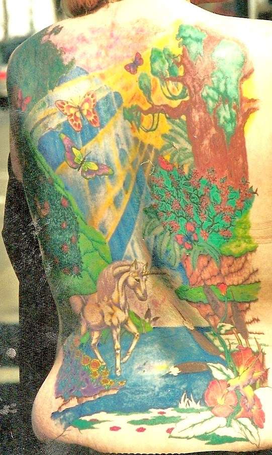 fairy tail land full back Tattoo tattoo