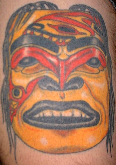 Haida Indian Mask tattoo