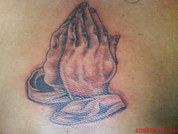 PRAYING HANDS tattoo