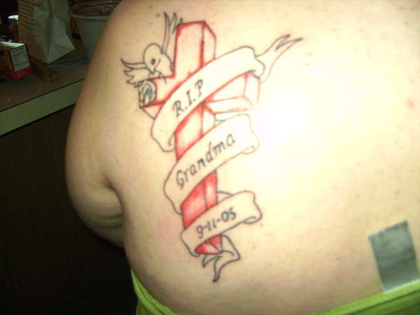 ashley's cross tattoo