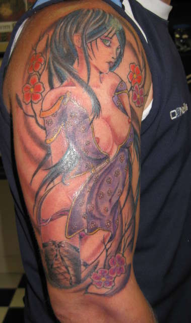 Cartoon Woman tattoo