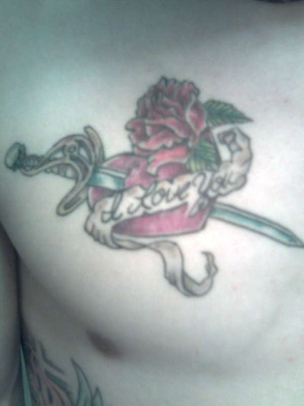 heart and sword tattoo