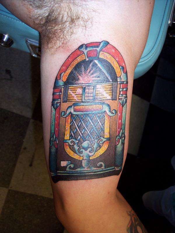 jukebox by nick at outrageous tattoo tattoo