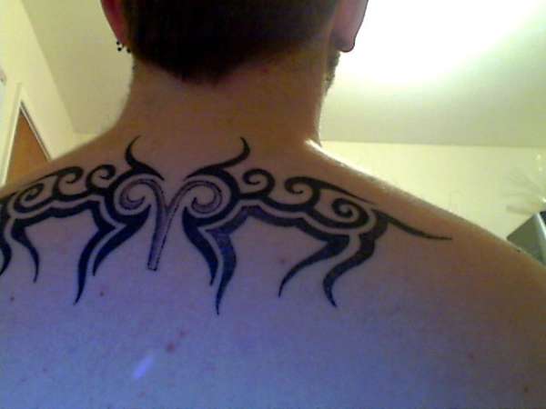 Aries & Tribal tattoo