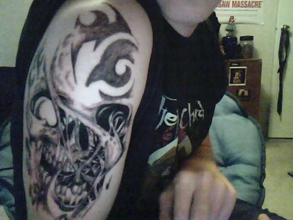 Demonic Skull tattoo