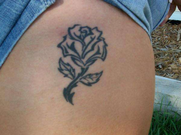 Tribal Rose tattoo