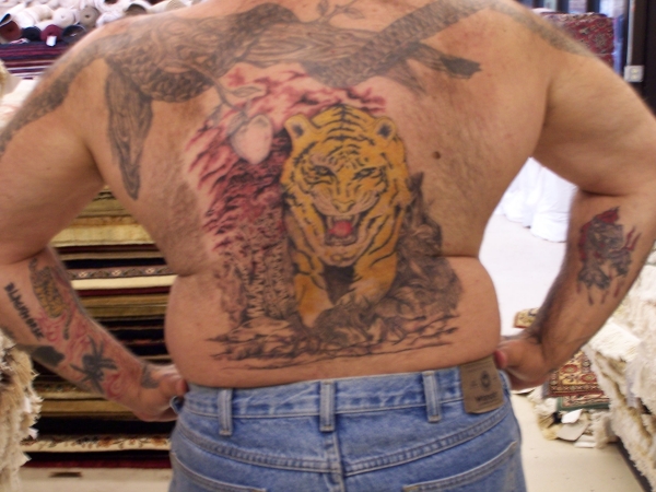 Back-Tiger tattoo