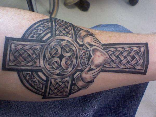 Claddagh Cross tattoo