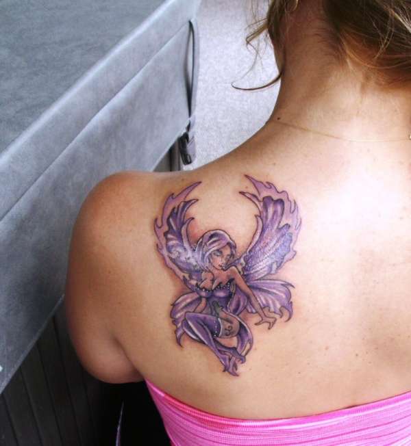 Purple Fairy tattoo
