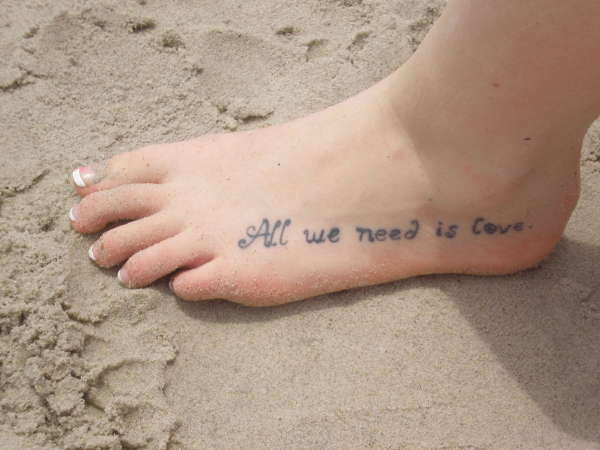 All We Need Is Love! tattoo