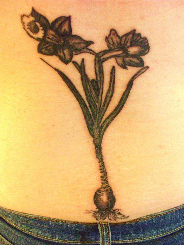10-inch Daffodil tattoo