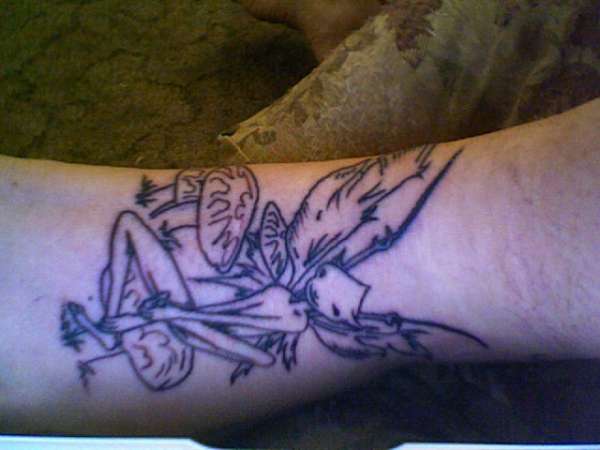 Foot Fungus Fairy tattoo