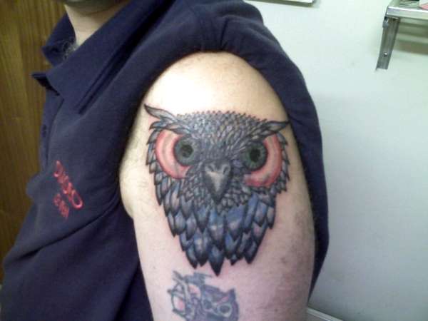 Owl cover up tattoo