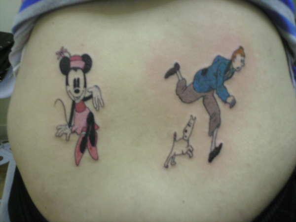 minnie & tin tin tattoo