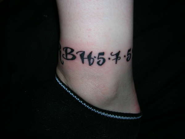 Family's Initials and Birthdays 2 tattoo