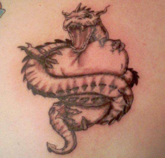 s shaped dragon tattoo