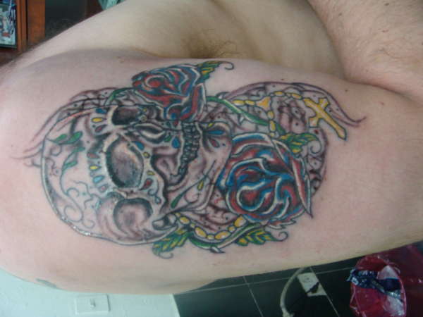 sugar skull tattoo