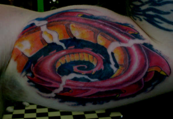 Biomech thingy..custom tattoo