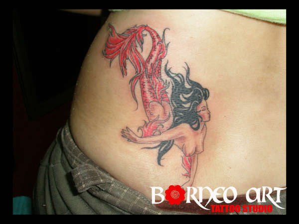 Mermaid tattoo by Reynold tattoo