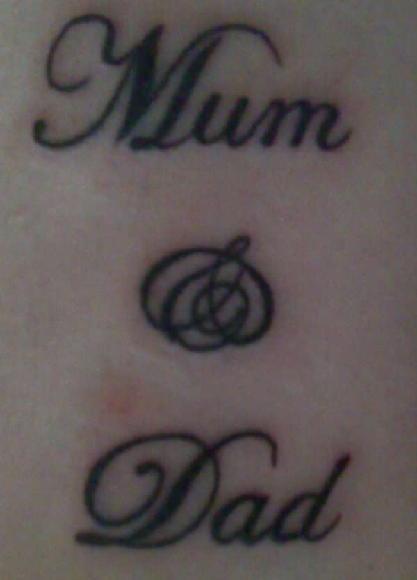 Mum & Dad tattoo