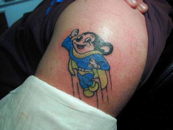 Mighty Mouse tattoo Mighty Mouse tattoo