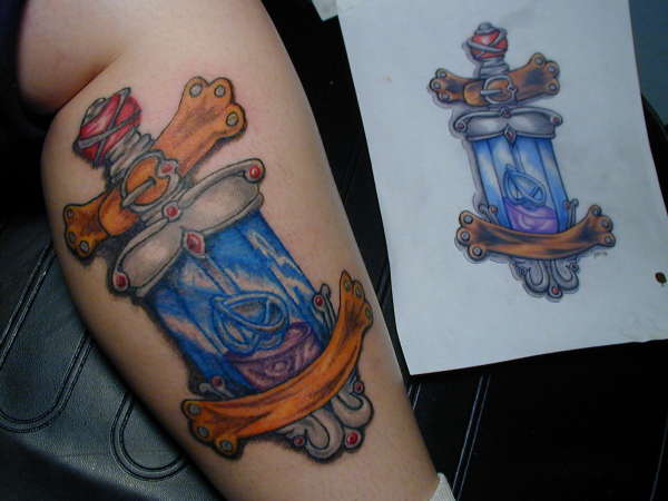 Potion Dagger tattoo