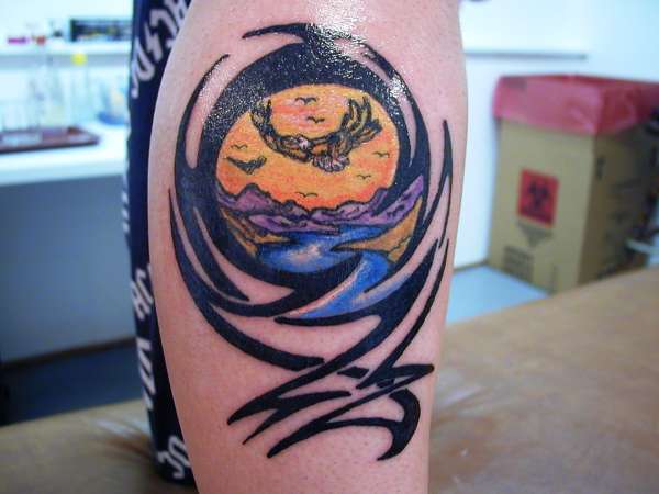 Tribal Eagle - 1st Ever tattoo